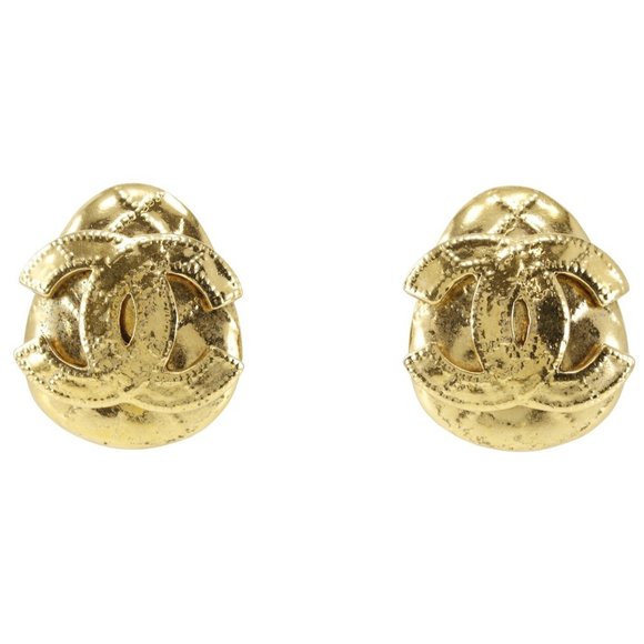 Chanel Coco Mark Gold Metal earring - Picture 1 of 7